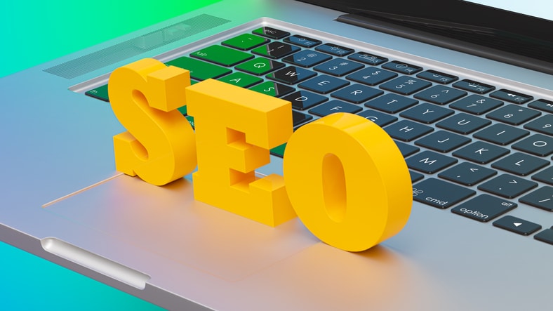 Sign with the word SEO