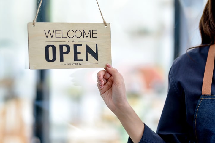 Retail copywriter represented through image of a shop sign